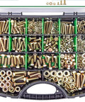 Beefy 907 Piece Metric Bolt Kit With M4 M5 M6 M8 Alloy Steel Hex Bolts Nuts And Washers, All In One Hardware Set For DIY Projects, Repairs, Automotive And Machinery in storage case