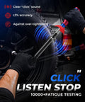 Using Torque Wrench Set One Quarter Inch, Three Eighths Inch, And One Half Inch Drive For Auto, Motorcycle And Bike Repair on tire