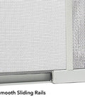 Adjustable Window Screen Kit 10 Inch High Fits 21 To 37 Inch Wide 2 Pack With Easy Glide Rails Zinc Plated Nails Varnished Wood Ends
