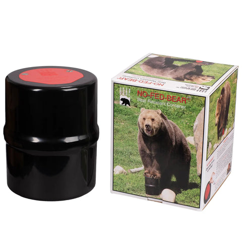 Bear-Resistant Food Canister For Backpacking And Camping In Bear Country IGBC Approved Bear-Proof Container with packaging.