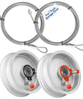 Heavy Duty 8 Ft 6 In Garage Door Cables For 7 Ft Doors, Torsion Spring Replacement Drums with wires and brackets kit