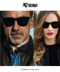Driving Sunglasses For Men Dope Polarized UV400 Protection Metal Frame worn by two models outdoors