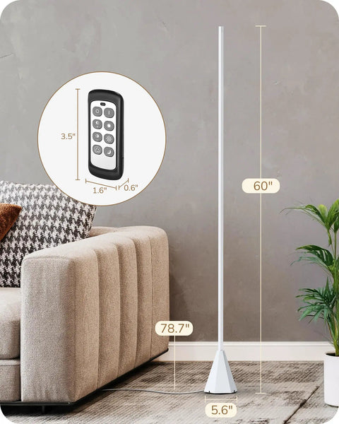 Farmhouse Dimmable Floor Lamp With 3 LED Edison Bulbs Included Industrial Tree Style Standing Lamp For Living Room 60" height