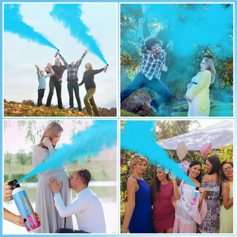 Epic Gender Reveal Fire Extinguisher Blaster 2 Pack Blue Biodegradable Confetti Launcher Sprays Up To Ten Feet Total Game Changer For Boy Reveal Party Setup That Hits Different And Fires For Over Fifteen Seconds