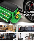 Rolling Mechanic Seat With 3 Drawers And Tool Tray 350 Lbs Capacity Green Heavy Duty Metal Frame Padded Cushion For Home Garage Auto Shop On Wheels With Locking Casters And Durable Steel Construction For Long Lasting Use in garage