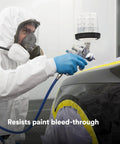 Industrial Strength Yellow Masking Tape For Paint Masking In Automotive And Specialty Vehicle And Industrial Applications, 36 Mm By 55 M, High Hold Performance With Easy Visibility, Case Of 24 used in automotive painting to resist paint bleed-through.