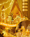 Twinkle Lights With Remote Control 8 Modes And Timer 66 Feet Of 200 LED USB Powered Copper String Lights Waterproof For Bedroom