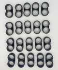 Drip Irrigation Fittings Kit For One Half Inch Tubing 0.600 ID, 18 Piece End Cap Connectors And Drip End Plugs for irrigation