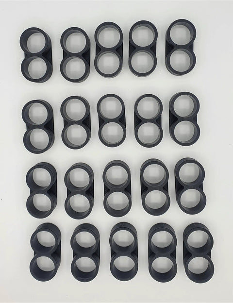 Drip Irrigation Fittings Kit For One Half Inch Tubing 0.600 ID, 18 Piece End Cap Connectors And Drip End Plugs for irrigation