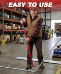 1 Inch Aluminum EMT Conduit Bender With Foot Pedal And Degree Marks Heavy Duty Manual Pipe Bending Tool for IMC Rigid Tubing in use.