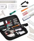 All In One 26 Piece Guitar Setup and Repair Kit with Carry Bag for Guitar Ukulele Bass Mandolin Banjo Tools including hex wrenches