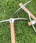 16.5 Inch 2 In 1 Mattock And Pickaxe With Hardwood Handle Stainless Steel Heavy Duty For Digging on grass