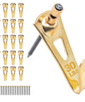 Heavy Duty Picture Hangers For Drywall And Plaster 30 Pound Capacity 25 Pack Frame Hanging Hardware For Wall Art And Mirrors