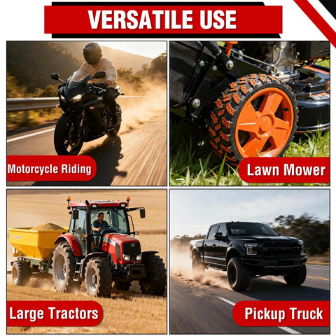 Versatile use of all in one fuel line hose kit for gas and diesel systems in motorcycle, lawn mower, tractor, pickup truck