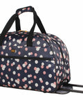 Carry On Duffel Bag With Lightweight Softside Design, 22 Inch Weekender And Overnight Travel Case With 2 Rolling Wheels, Ditty Floral Pattern