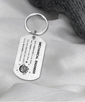 Gearhead Mechanical Engineer Gift Keychain For Students And Pros - Inspirational Engineering Charm For Graduation, Christmas, Or Birthday - Perfect Gift For Men And Women In STEM. Displayed on fabric, brushed stainless steel.