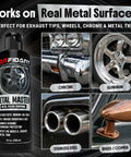 Metal Polish Kit With Applicator Pad That Restores Boss Shine And Removes Oxidation on Chrome, Aluminum, Stainless Steel, 8.4 oz