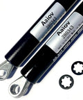 RV Awning Gas Strut 26 Inch 124 Lbs For Short And Flat Awning Arms Fits Solera Power Awnings with two retaining washers visible