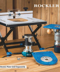 Serious Road Trip Ready Convertible Benchtop Router Table With Four Quick Change Configurations Built For Daily Drivers And Woodworking Professionals Folding Flat For Tailgate Setup on a shop surface with tools.