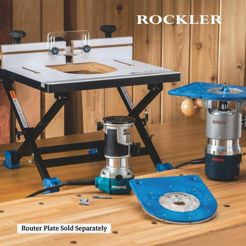 Serious Road Trip Ready Convertible Benchtop Router Table With Four Quick Change Configurations Built For Daily Drivers And Woodworking Professionals Folding Flat For Tailgate Setup on a shop surface with tools.