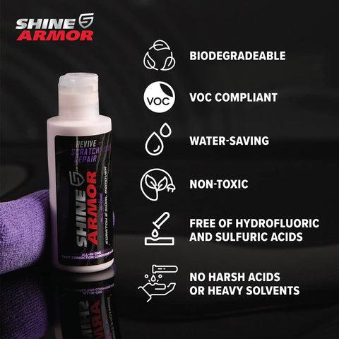 Car Scratch Remover And Swirl Repair Polish 4oz With Water Repellent Gloss Finish For Deep Mirror Like Shine And Slick Shield