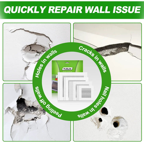 Drywall Repair Kit With Aluminum Patch Set for Quick Hole Fix, 13 Piece Wall Patch Kit for repairing wall cracks and holes