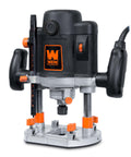 Rock-Solid 15 Amp Variable Speed Plunge Router Kit With Carrying Case And Edge Guide, Soft-Start Motor From 8,000 To 23,000 RPM, Accepts 1/4-Inch And 1/2-Inch Bits, Plunge Depth Up To 2-3/8 Inches, Includes 7-Stop Turret, handheld view