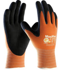 Maxiflex Ultimate Nitrile Coated Micro Foam Grip Nylon Glove Size XL 12 Pairs Hi Vis Orange Liner Durable Nitrile Palm.