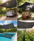 90 Percent Shade Cloth For Pergola And Patio, 4 By 30 Feet Shade Cover With Grommets over carport, dining area, pool, garden
