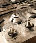 Stove And Oven Knob Safety Cover Set L730A Five Count Pack Easy To Install Kid Safe Kitchen Accessory Clear Protects Little Hands
