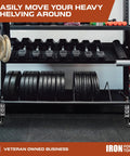 Beefy Locking Caster Wheels Set Of Four For Boltless Shelving Racks 3 Inch 1360 Lb Total Capacity on gym shelf with weights