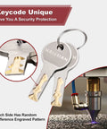 Top Shelf Cabinet Locks With Keys For Desk Drawers And Office Furniture set of two unique keys with engraved patterns.