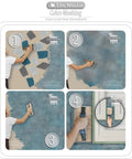 Faux Painting Starter Toolkit For Beginners Full Sized 9.75 By 5 Inch Set With Three Quarters Inch Nap Sheepskin Tools USA
