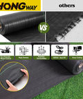 Heavy Duty Weed Barrier Landscape Fabric 4Ft Wide 300Ft Long With 120 U Shaped Securing Pegs Woven Ground Cover