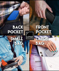 RFID Blocking Aluminum Premium Grade Wallet Card Holder With Secure Clasp Slim Metal Wallet For Men And Women used in pockets and bags