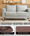 Premium Rubber Caster Cups Shield Wood Floors And Carpet From Gouges Set Of Twelve Non Slip Furniture Bottoms under a couch.