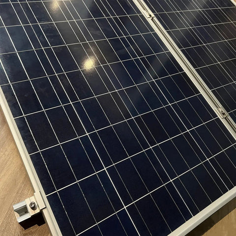 Heavy Duty Solar Panel Mounting Kit With Thickened Aluminum Rails And Durable Clamps For Outdoor Installations close-up
