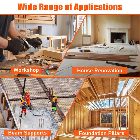 Wide range of applications for Two Pack Hella Tough Steel House Floor Jacks Adjustable Height From 21 To 43 Inches Handling 11023 Pounds.