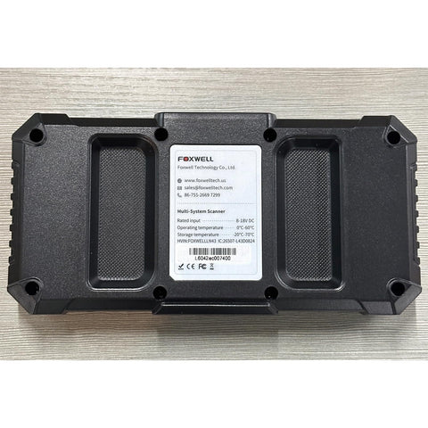 Back view of OBD2 Car Scanner NT604 Elite Easy To Use Out Of The Box ABS SRS And Transmission Diagnostic Tool