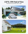 Outdoor Security Cam 1080P HD With Wi Fi Motion Detection Two Way Audio Night Vision 130 Degree Wide Angle view from house