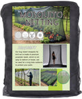 Mosquito Netting 10x100 Ft Garden Mesh Netting For Plants DIY Backyard Balcony Patio Raised Beds Heavy Duty Polyester 40D