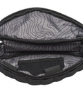 Outpost Corner Bike Bag with Built In Pockets For Gear No Seatpost Rattle Slim Frame Organizer For Tools And Essentials open view