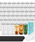 50 Pack 20 Oz White Sublimation Tumblers With Individual Gift Boxes, Straws, Cleaning Brush, Splash Proof Lids, Rubber Bottoms, And Shrink Wrap Film For DIY Heat Transfer Crafts And Personalized Gifts