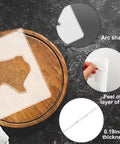 United States Router Template Set Clear Acrylic Inlay Template For Woodworking State Map Jig For Tracing Crafting And Inlay Guides Reusable Durable Template For Texas And Other States showing Texas outline on wood surface.