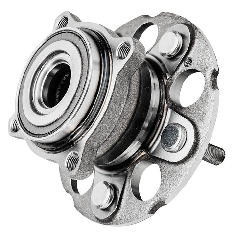 Front view of Rear Wheel Bearing Hub Assembly Set For Honda CR-V 4WD 2007-2011 And Acura RDX AWD 2007-2012 And 2016-2018 AWD, 5 Lug