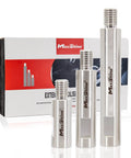 Universal Stainless Steel Rotary Extension Shaft Set 2in 3in 5in for Polisher and Angle Grinder Five Eighths Inch Spindle Reaches Tight Spots