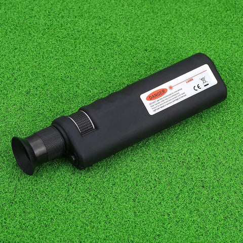 Fiber Optic Inspection Microscope With 400x LED Illumination Handheld Anti Slip Grip on grass background