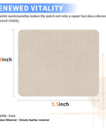 Six Pack Beige Microfiber Sofa Repair Patches Self Adhesive Fabric Mender for Couch Scratches and Rips, 4.3x5.5 inch patch.