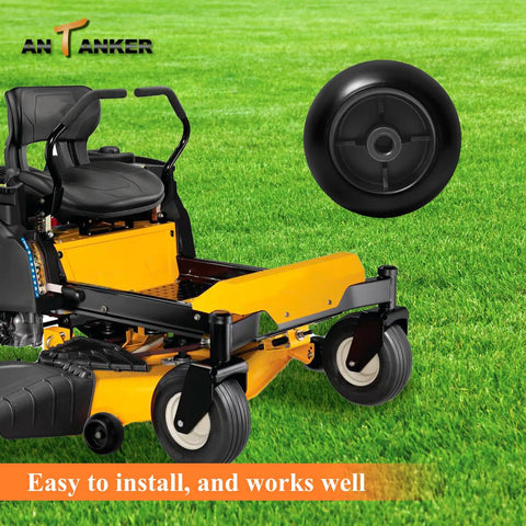 Deck Roller Wheels Kit For Lawn Mower 75304856A Replacement 4 Packs Beefed Up Fit Cub Cadet RZT50 RZT54 LT1050 shown
