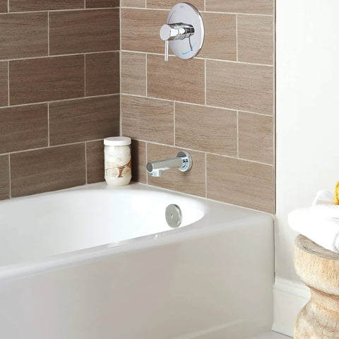 Concetto Tub Spout Starlight Chrome Half Inch Connection Drip Free Brass Bath Filler Durable Brass Construction Easy Install Upgrade for Any Bathroom Modern Look and Smooth Water Flow